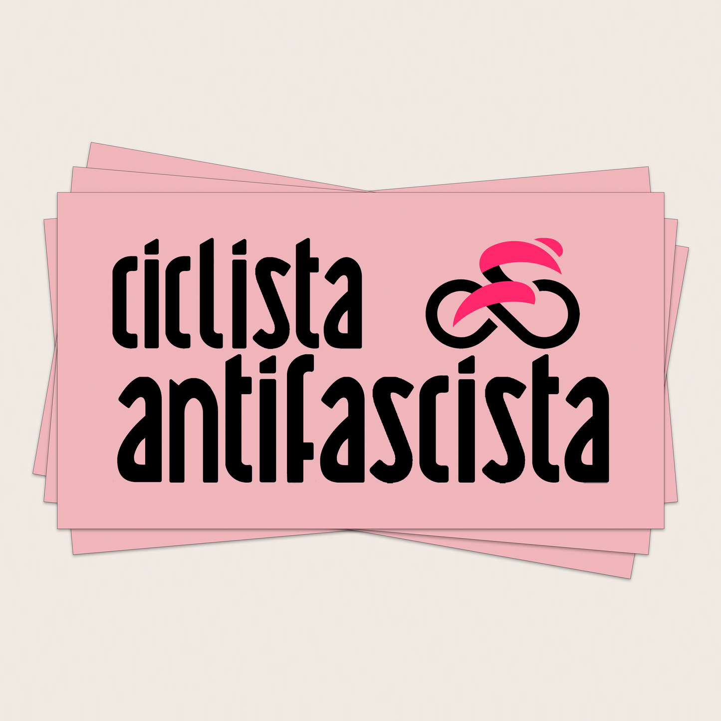 sticker - 20pcs. ciclista antifascista