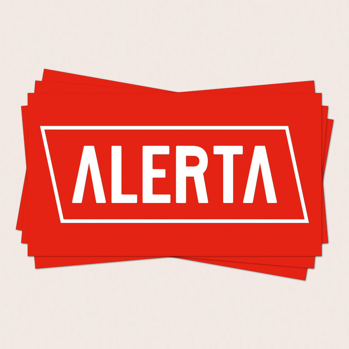 aufkleber - 20stk. alerta
