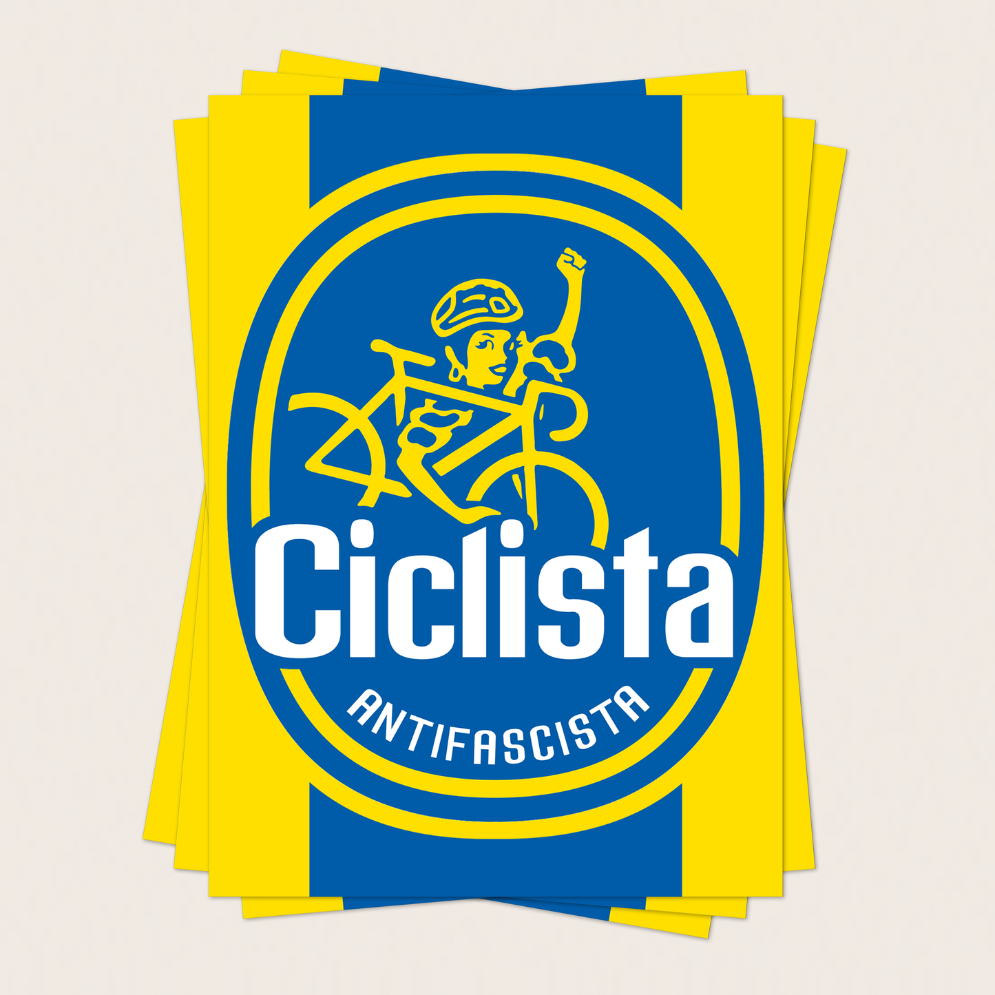 aufkleber - 10stk. ciclista antifascista