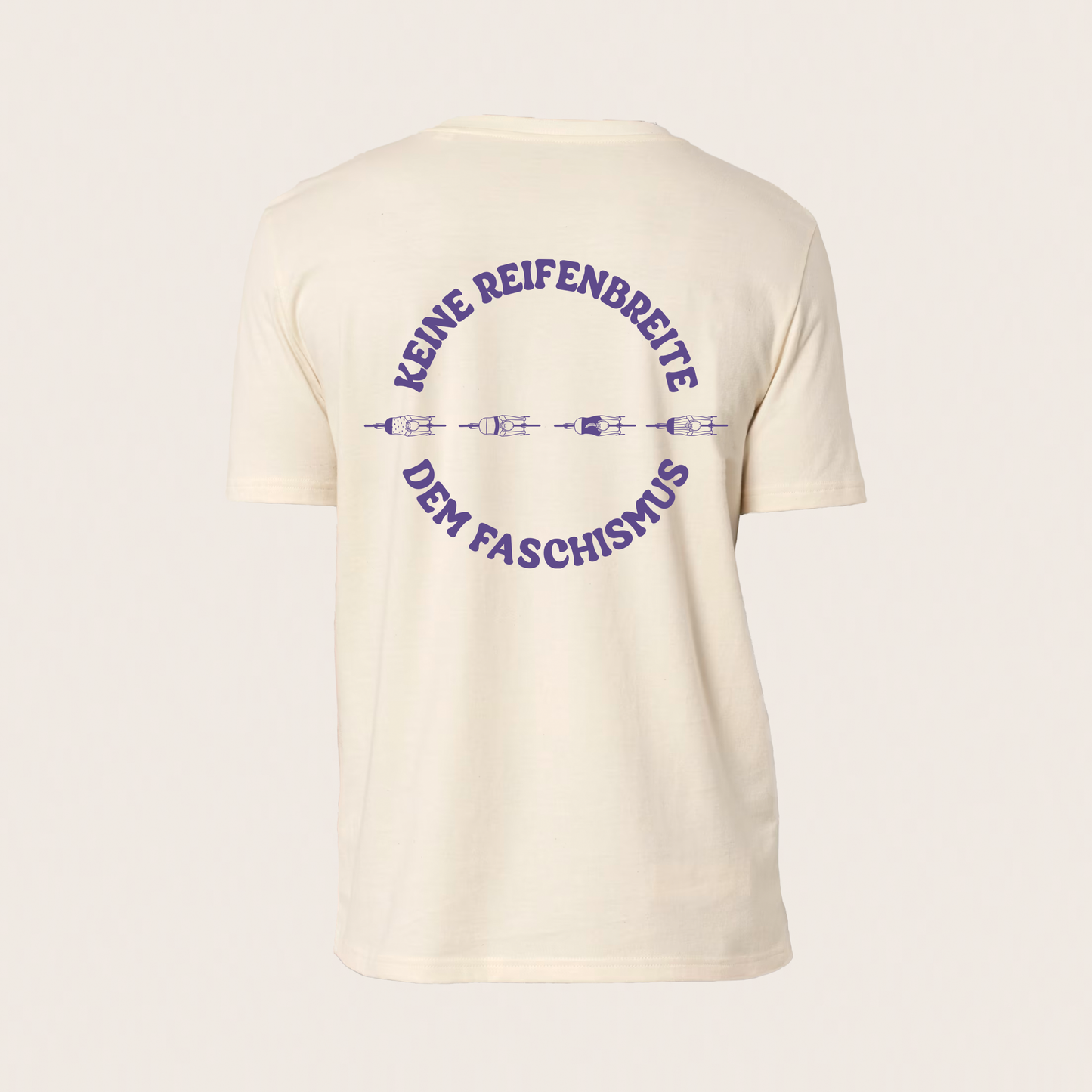 t-shirt - unisex - manueller siebdruck - reifenbreite