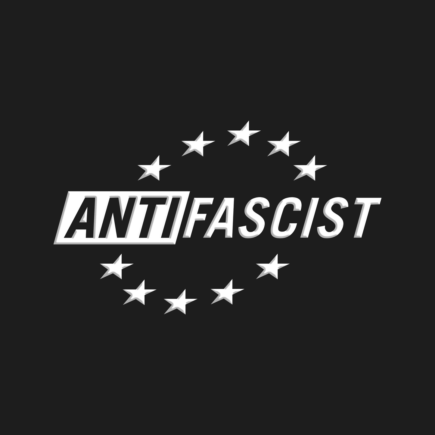 transferaufkleber - 2stk. anti fascist