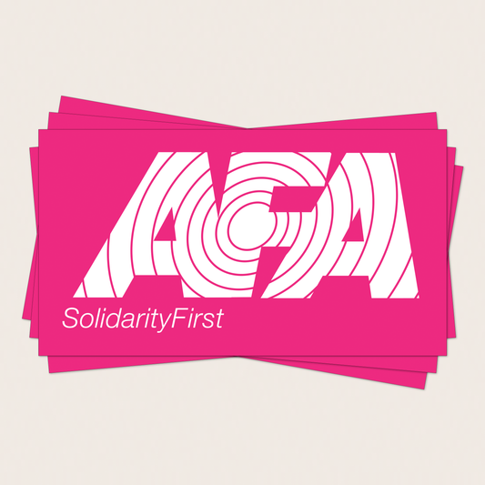 aufkleber - 20stk. solidarity first