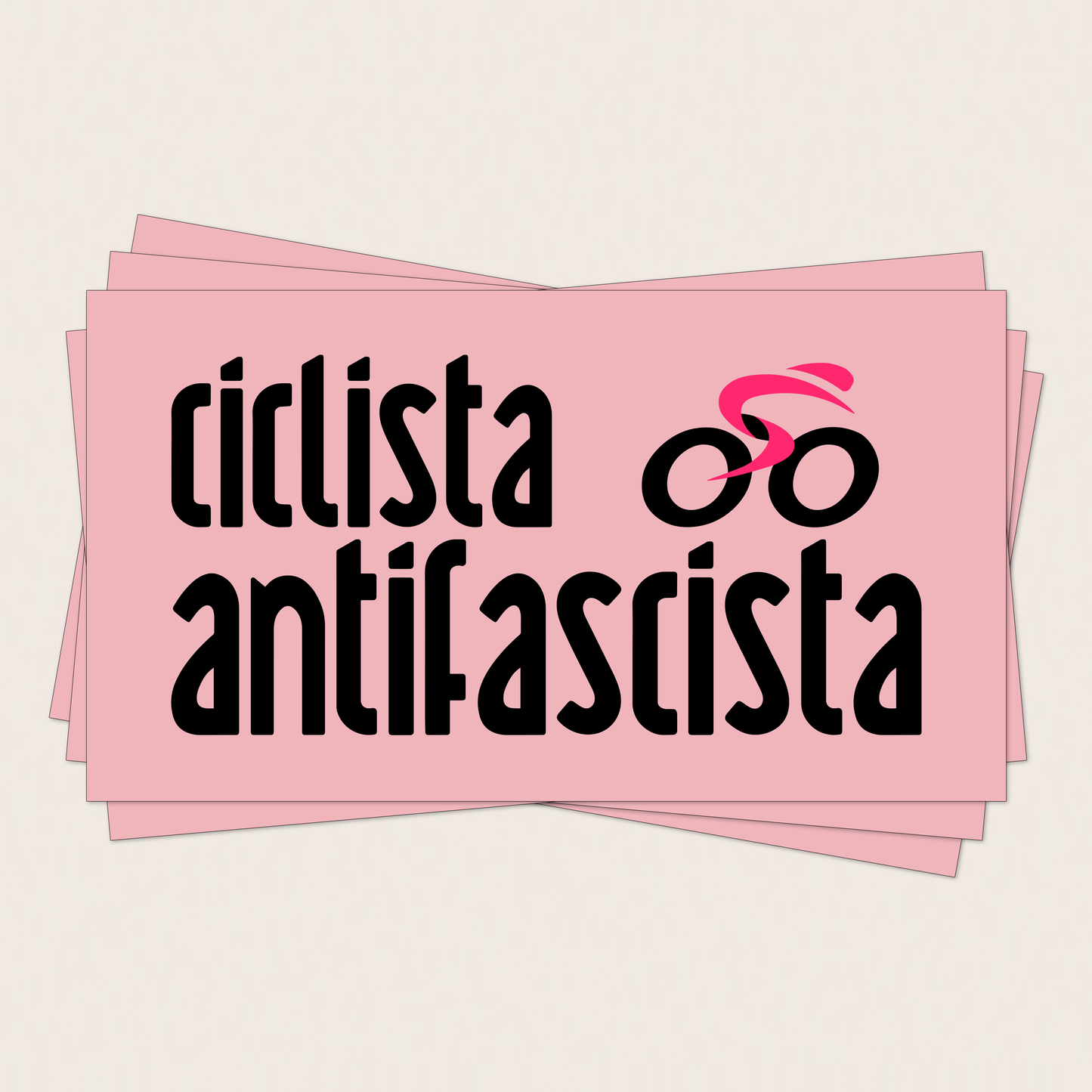 aufkleber - 20stk. ciclista antifascista