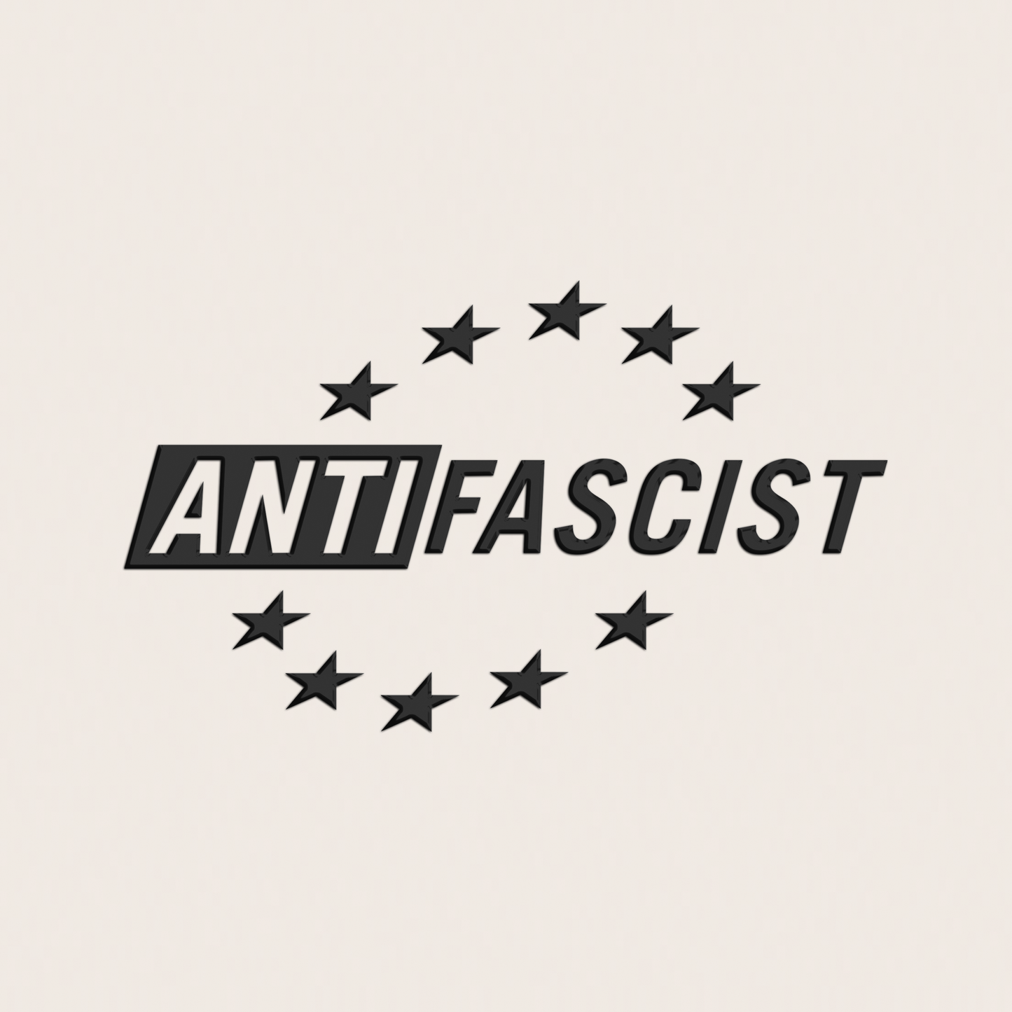 transferaufkleber - 2stk. anti fascist
