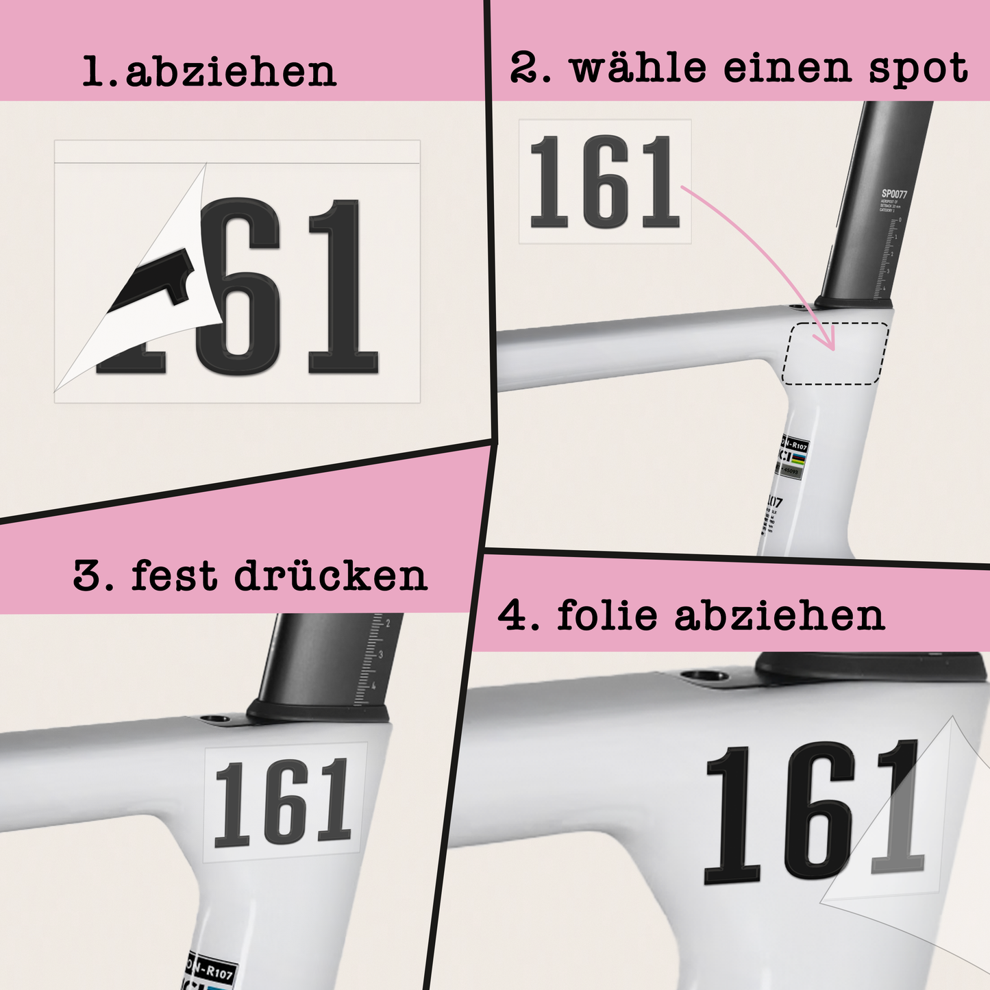 transfer stickers - 6pcs. 161