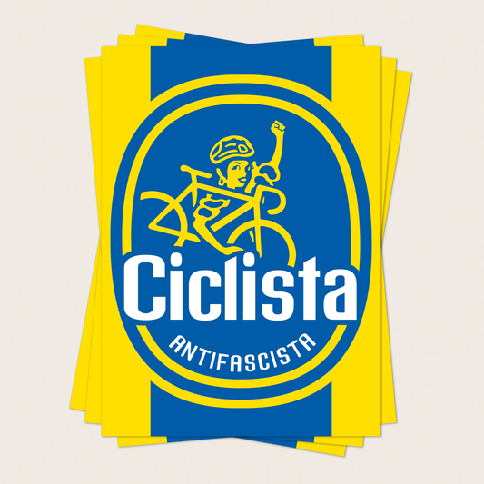 sticker - 20pcs. ciclista antifascista