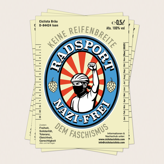 aufkleber - 10stk. radsport