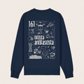 sweatshirt - unisex - manueller siebdruck - ciclista antifascista