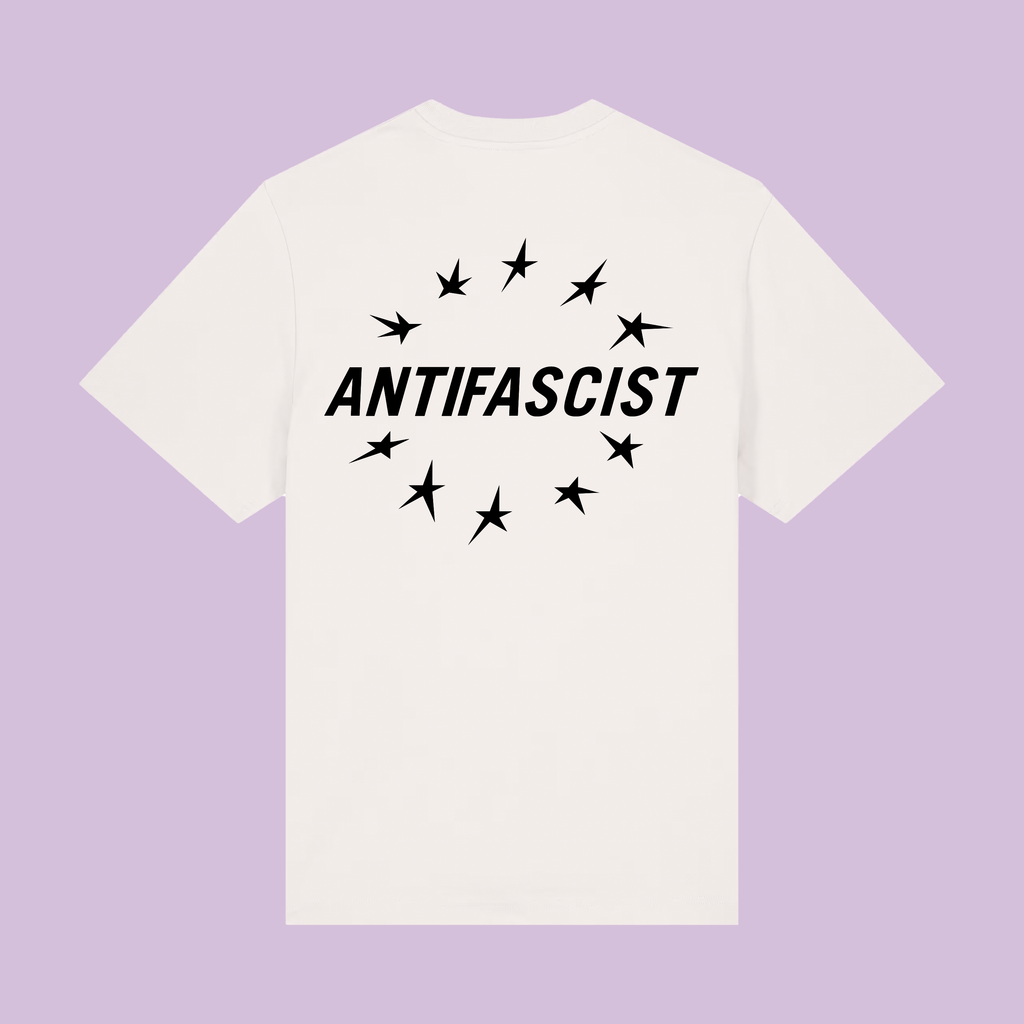 t-shirt - unisex - manueller siebdruck - antifascist