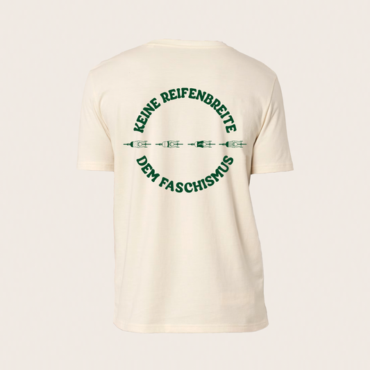 t-shirt - unisex - manueller siebdruck - reifenbreite