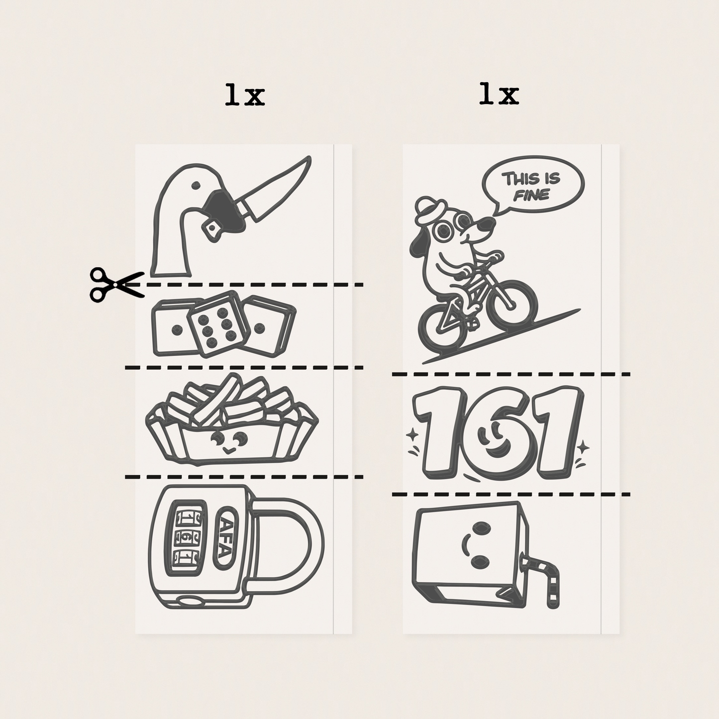 transfer sticker - 1 pc. sticker sheet