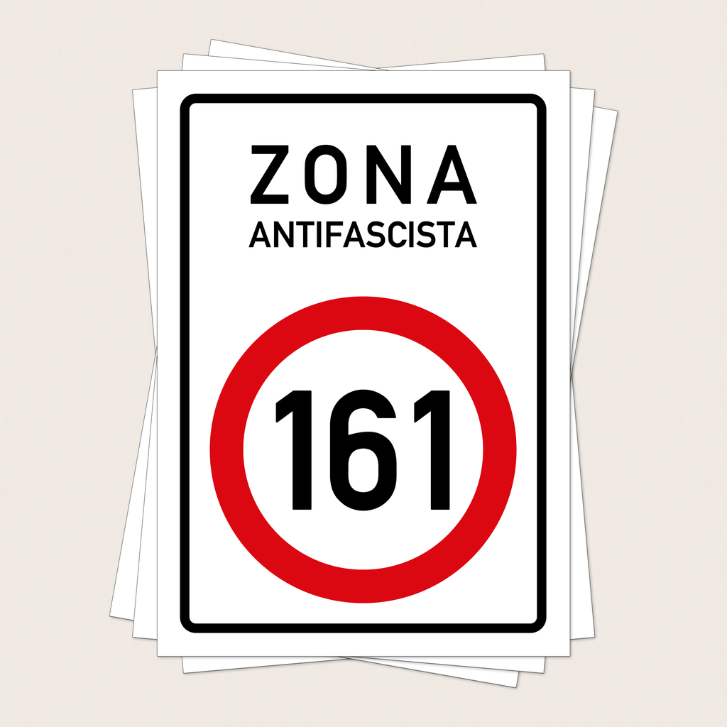 aufkleber - 10stk. zona antifascista