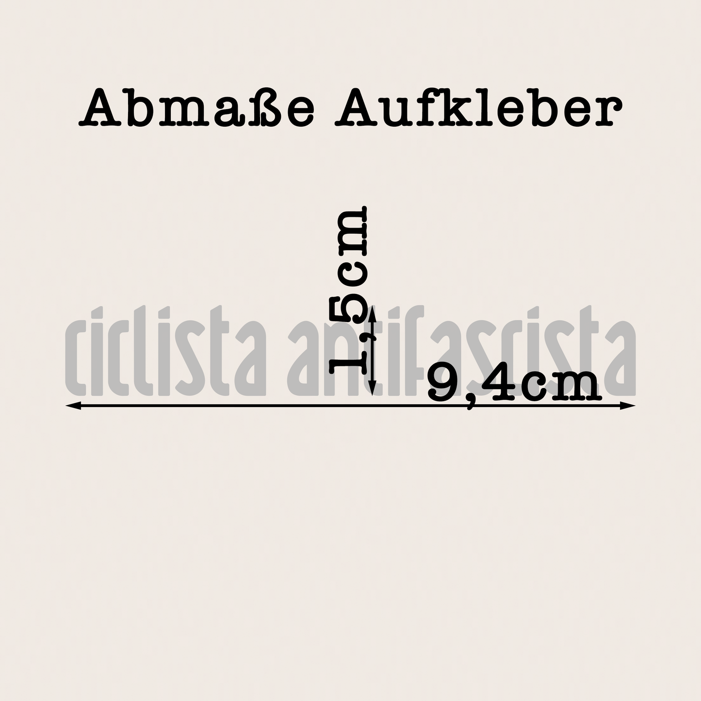 transfer stickers - 2pcs. ciclista antifascista