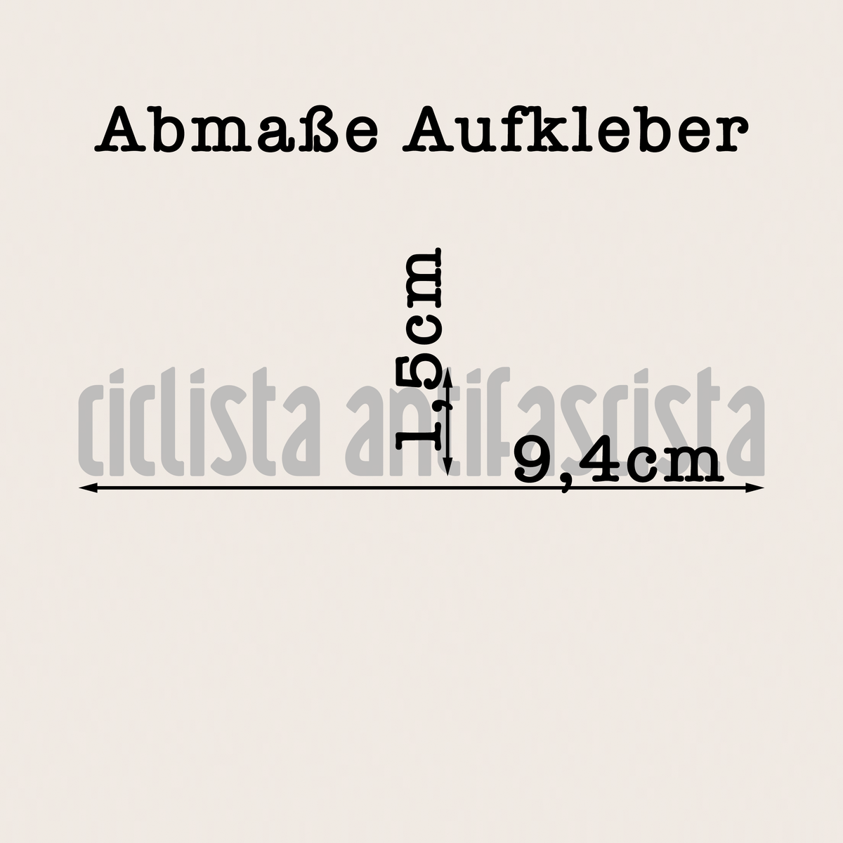 transferaufkleber - 2stk. ciclista antifascista