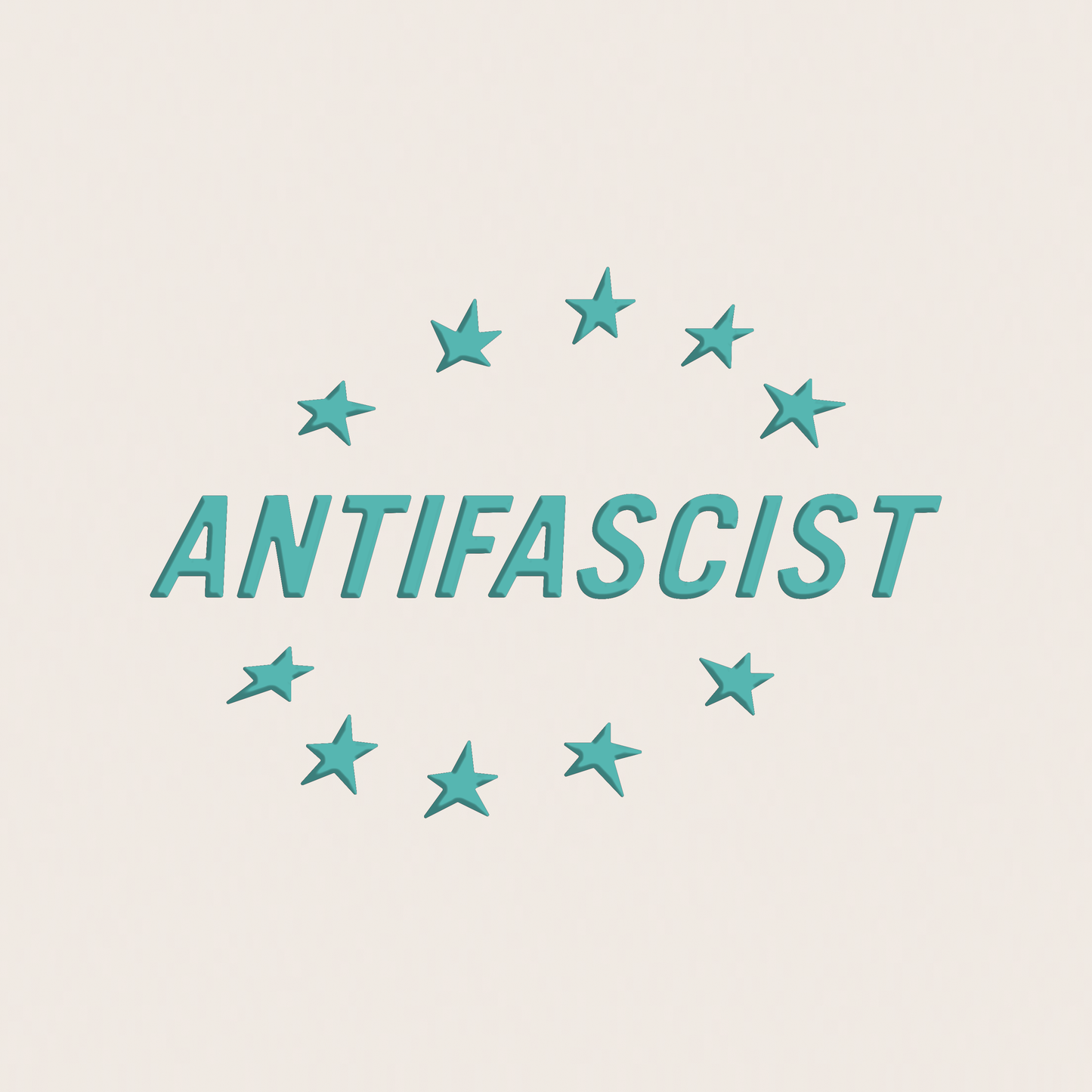 transferaufkleber - 2stk. anti fascist