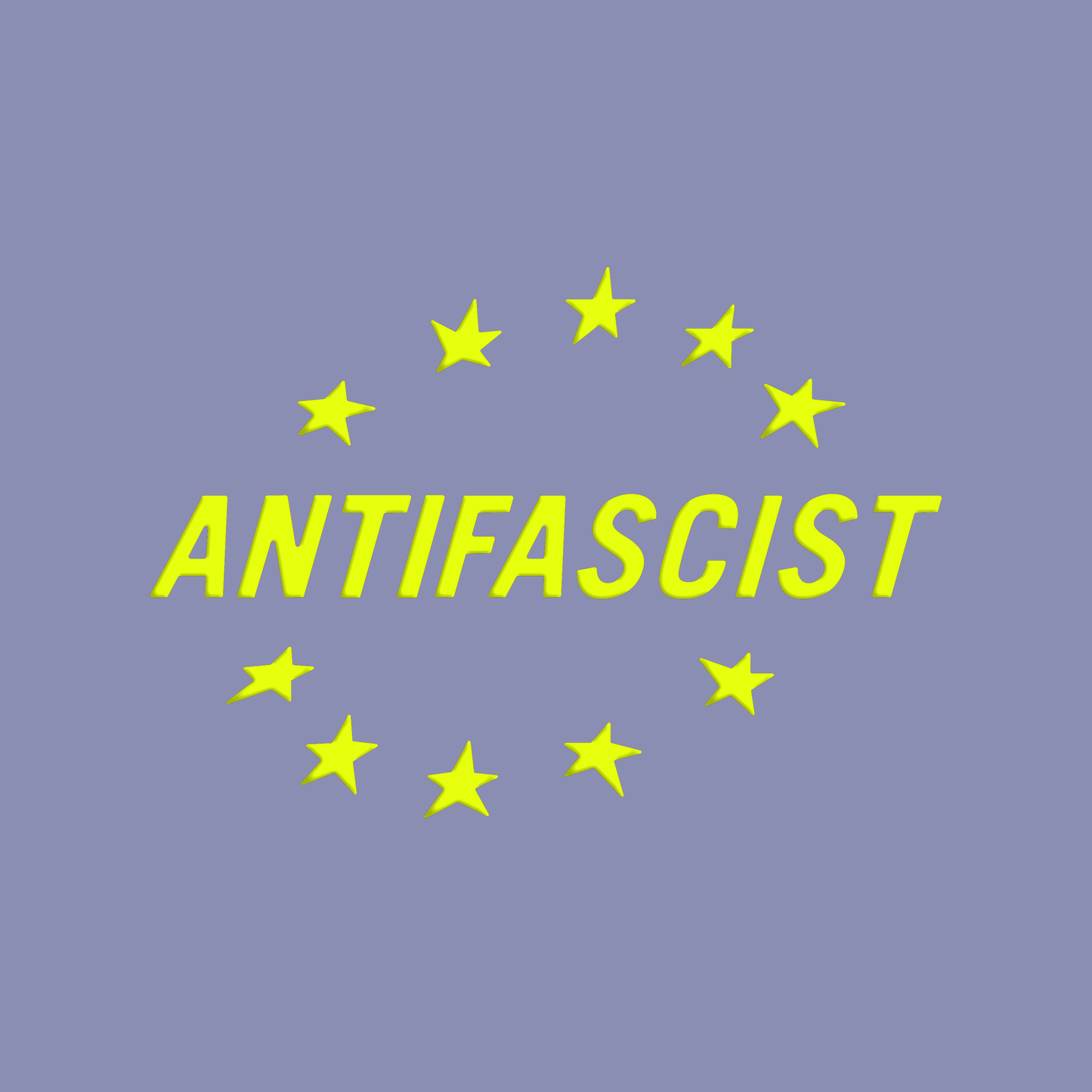 transferaufkleber - 2stk. anti fascist