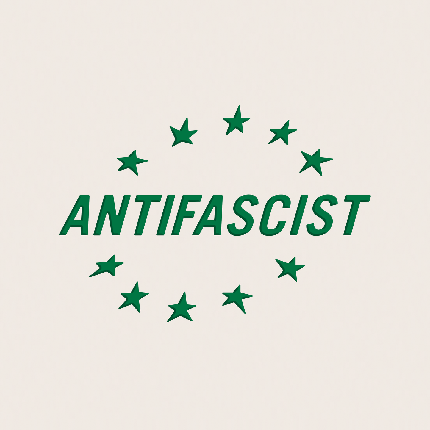 transferaufkleber - 2stk. anti fascist