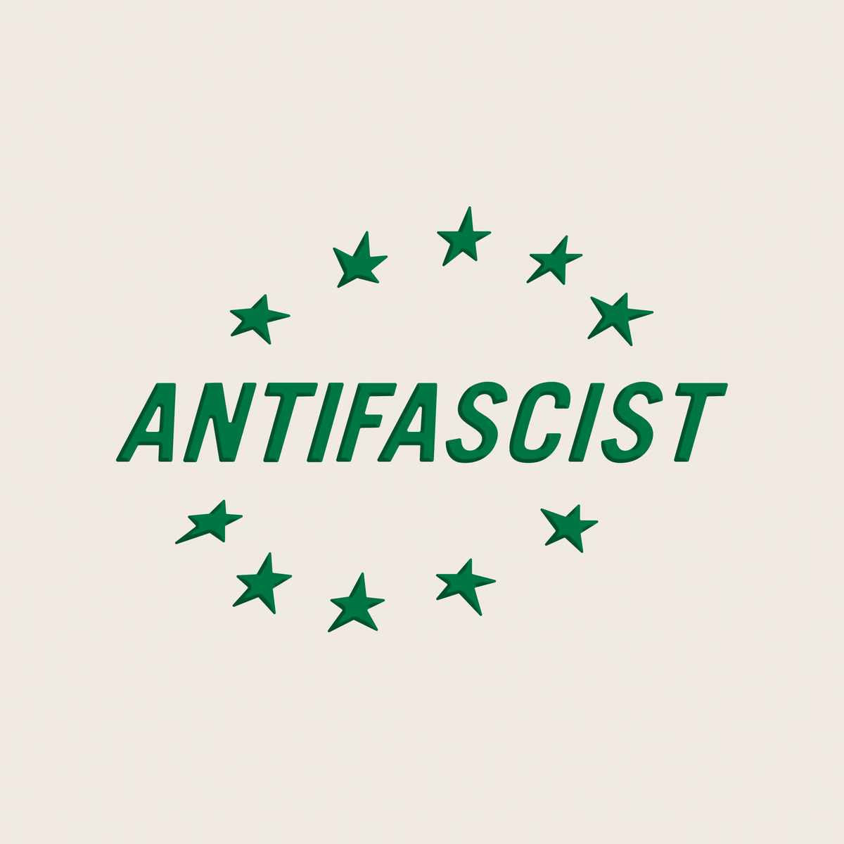 transferaufkleber - 2stk. anti fascist