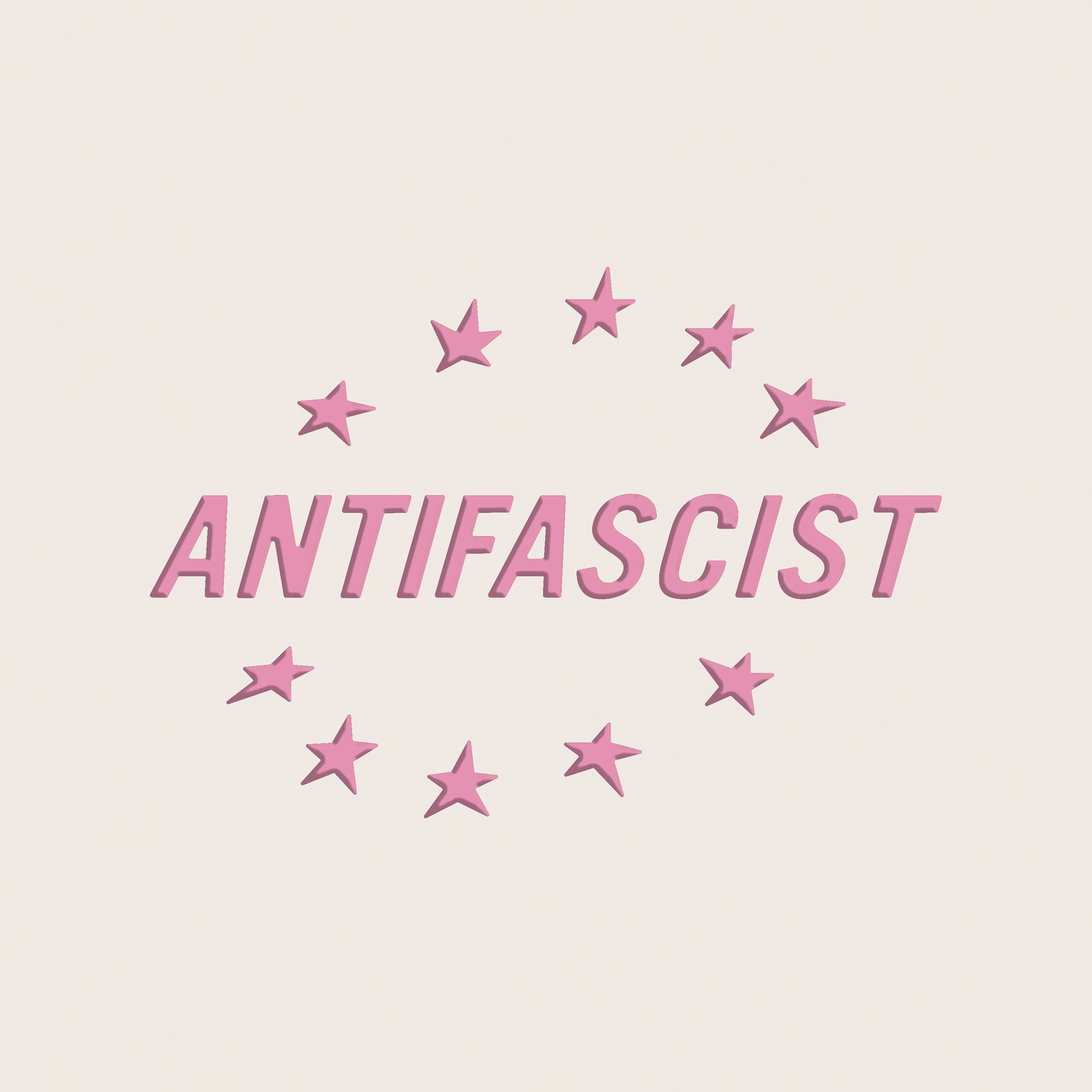 transferaufkleber - 2stk. anti fascist