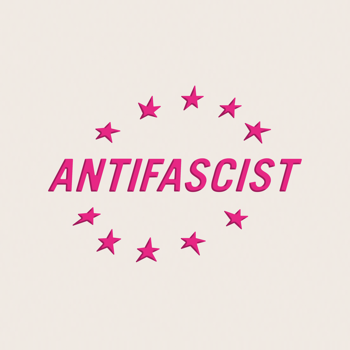transferaufkleber - 2stk. anti fascist