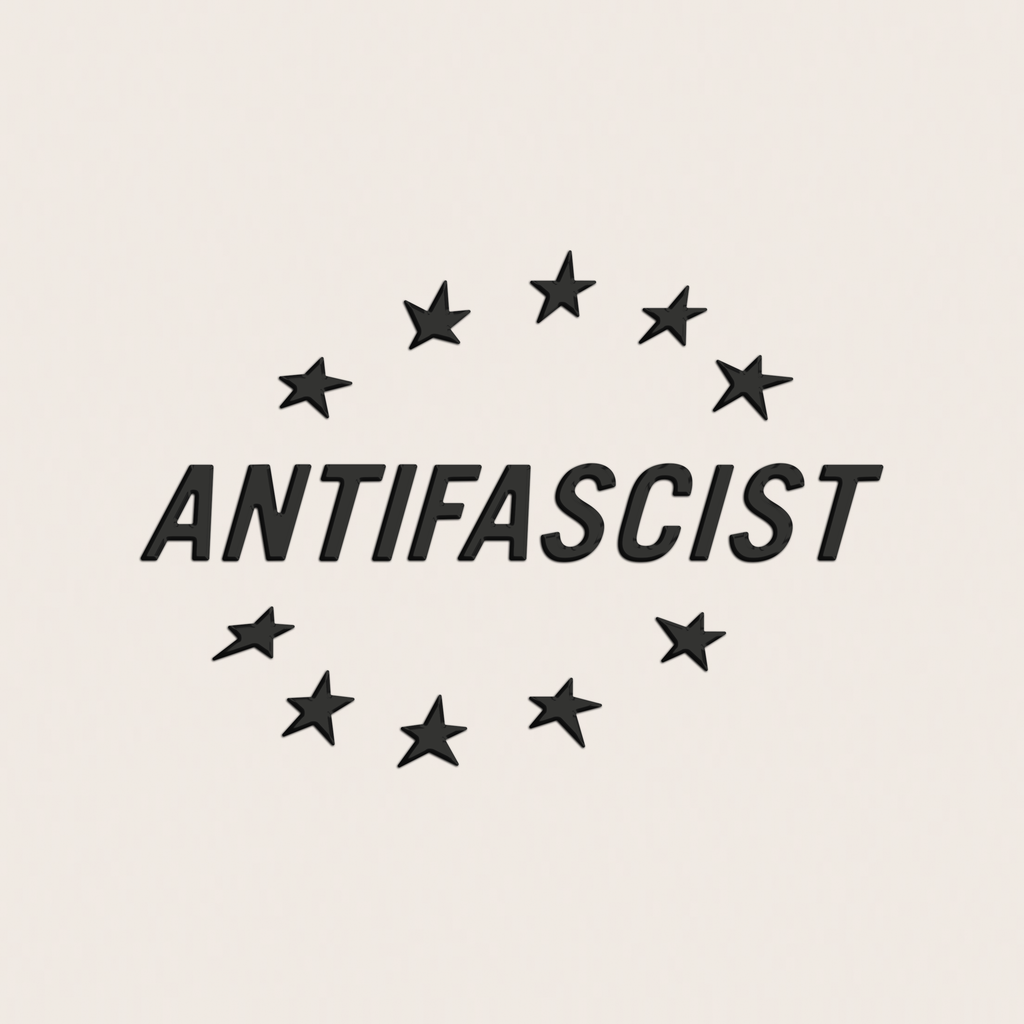 transferaufkleber - 2stk. anti fascist