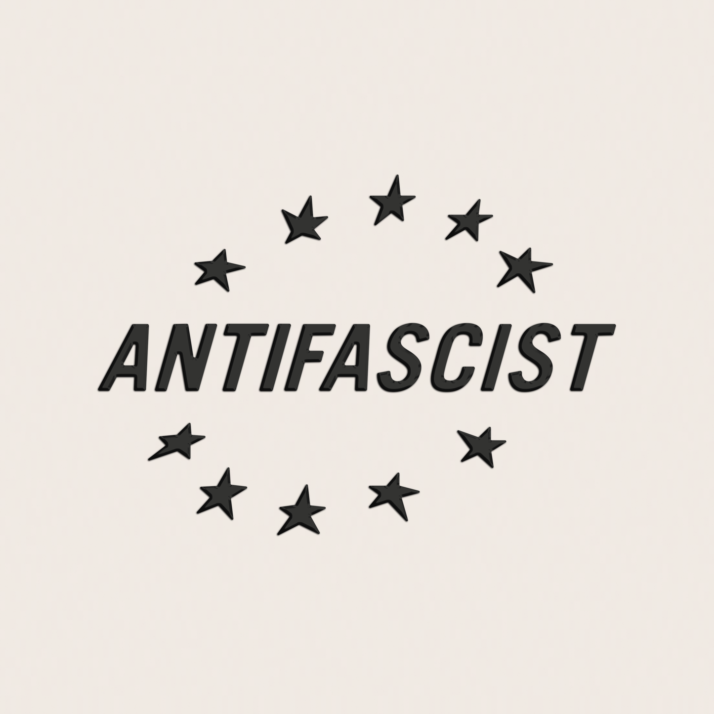 transferaufkleber - 2stk. anti fascist