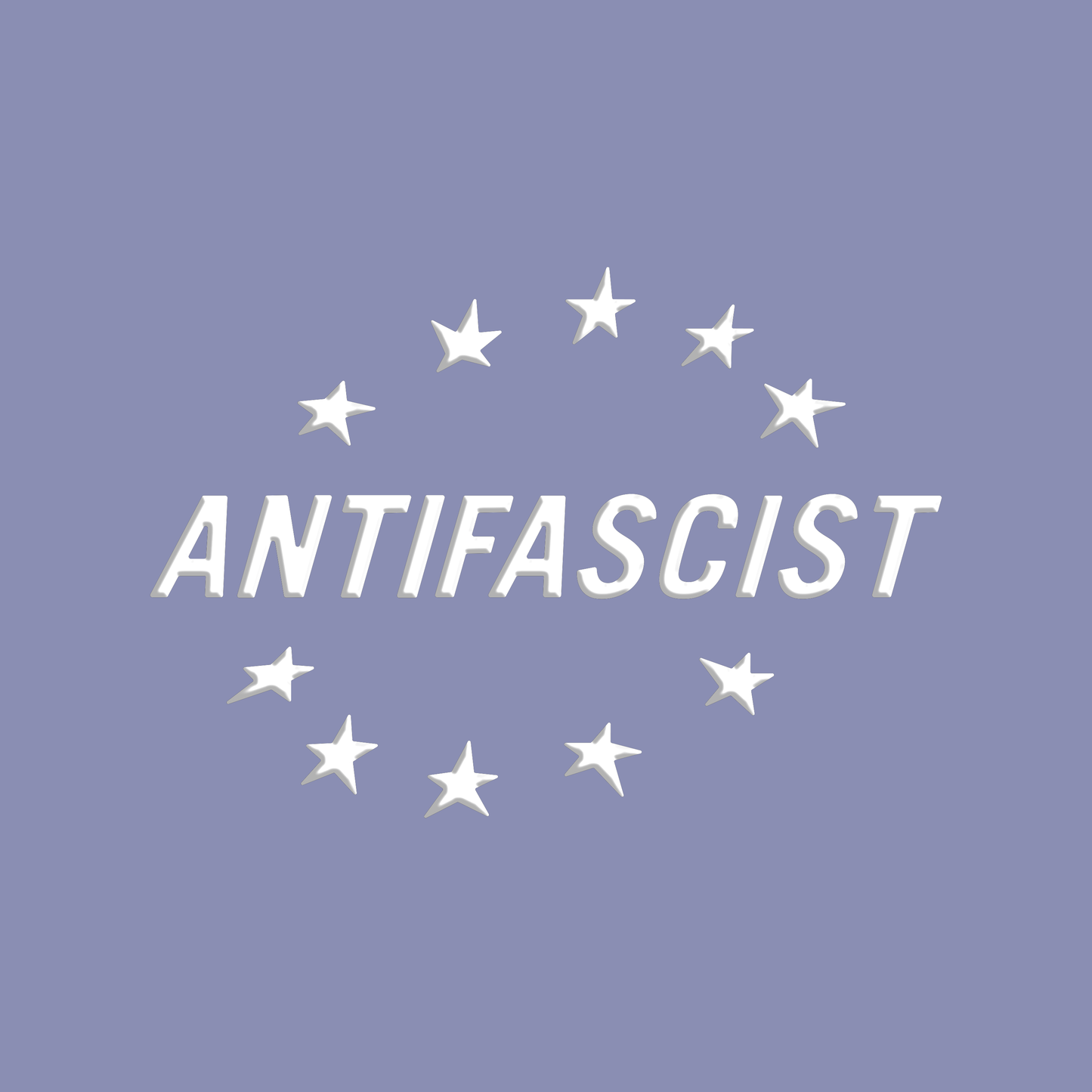 transferaufkleber - 2stk. anti fascist