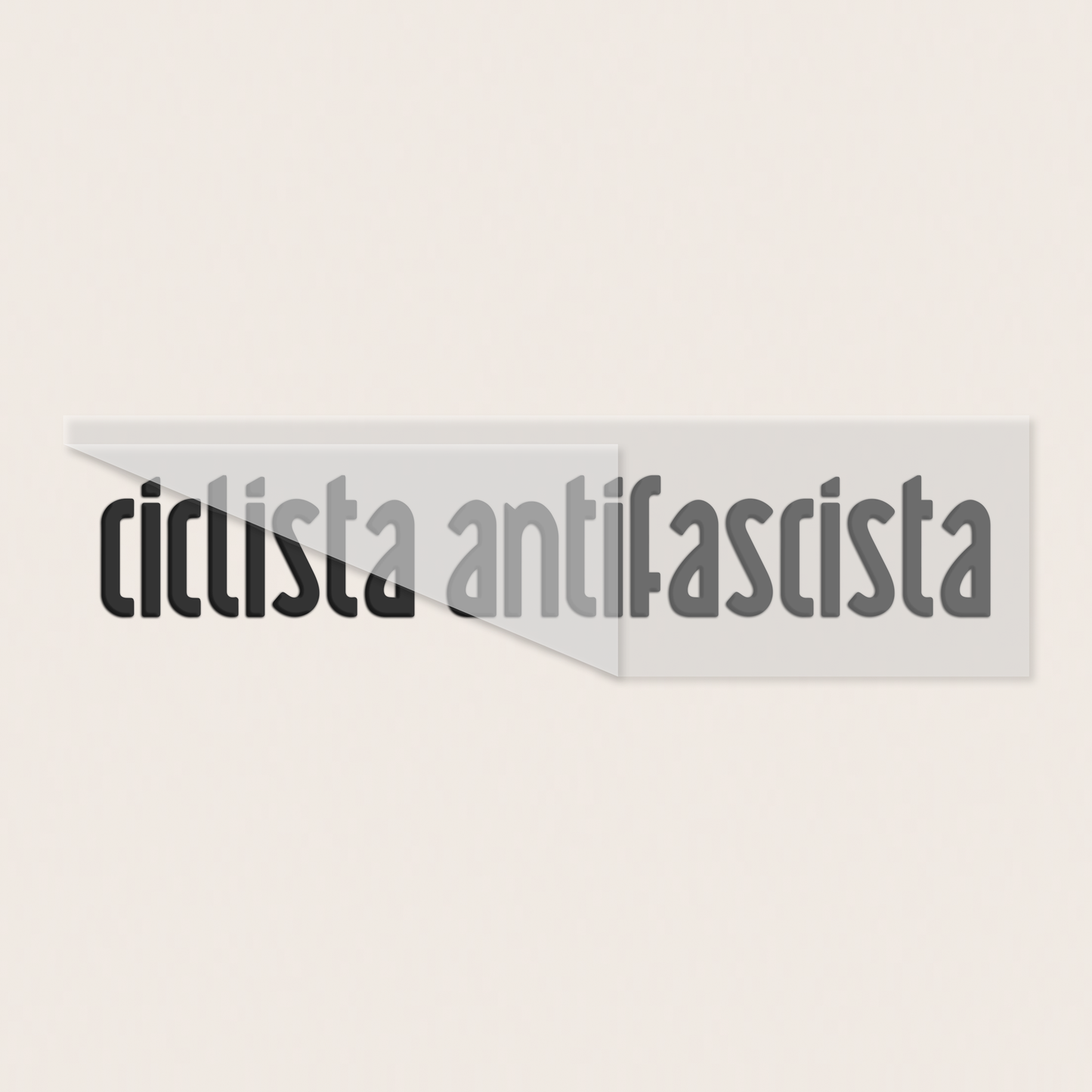 transfer stickers - 2pcs. ciclista antifascista