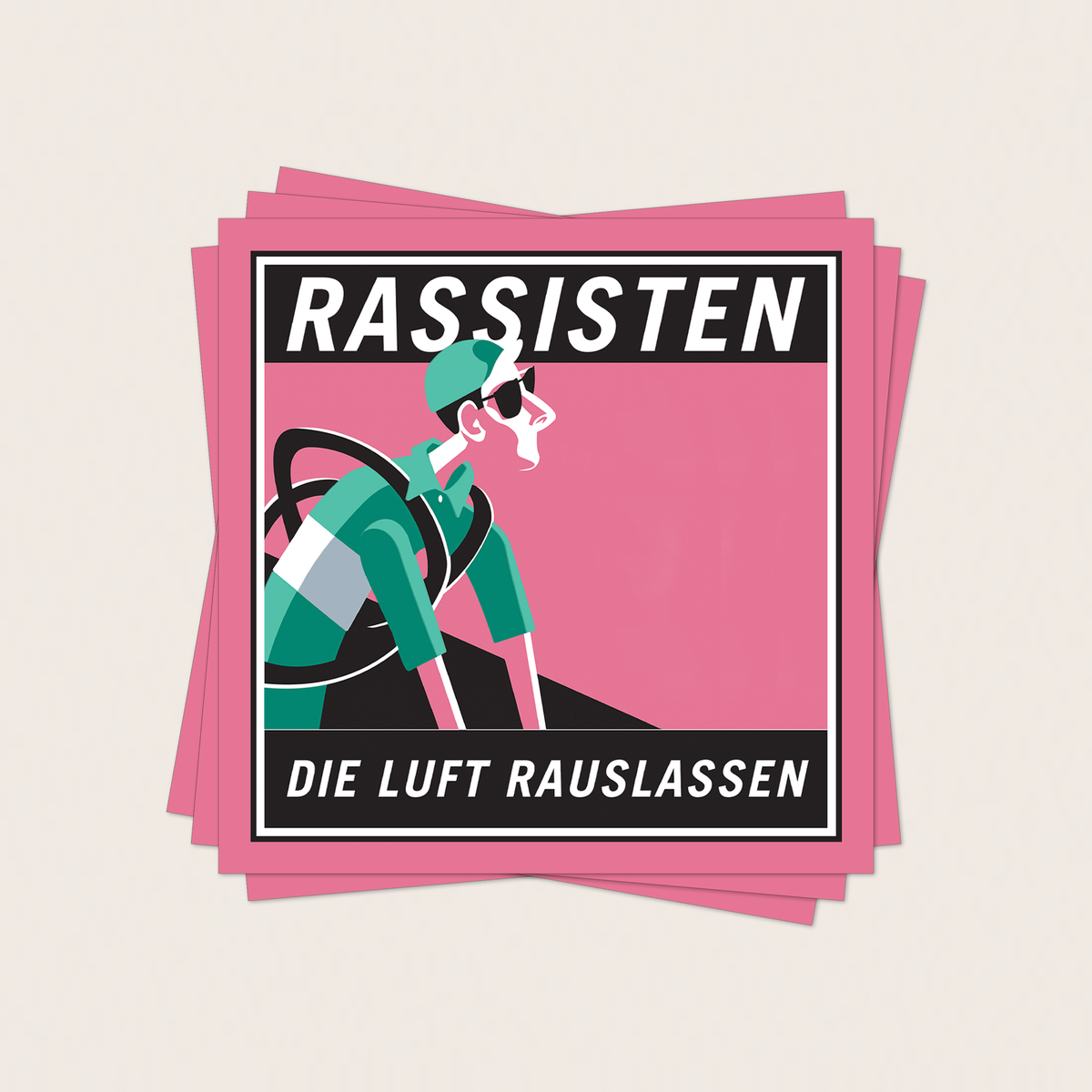 aufkleber - 15stk. luft rauslassen