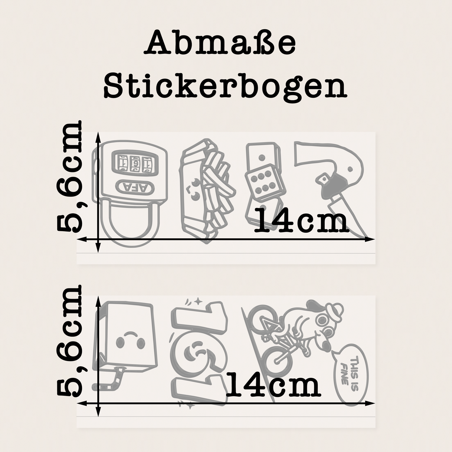transfer sticker - 1 pc. sticker sheet