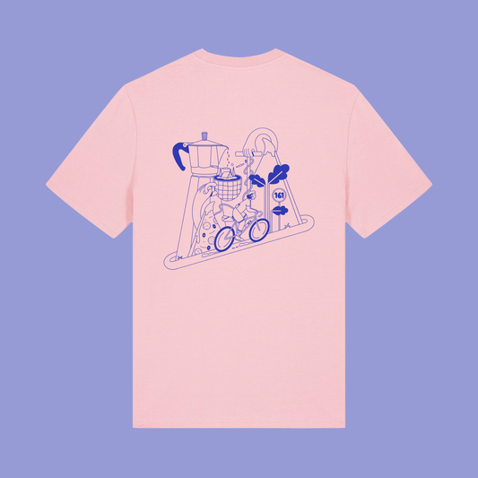 t-shirt - unisex - manueller siebdruck - la cima perfetta x theresa voigt