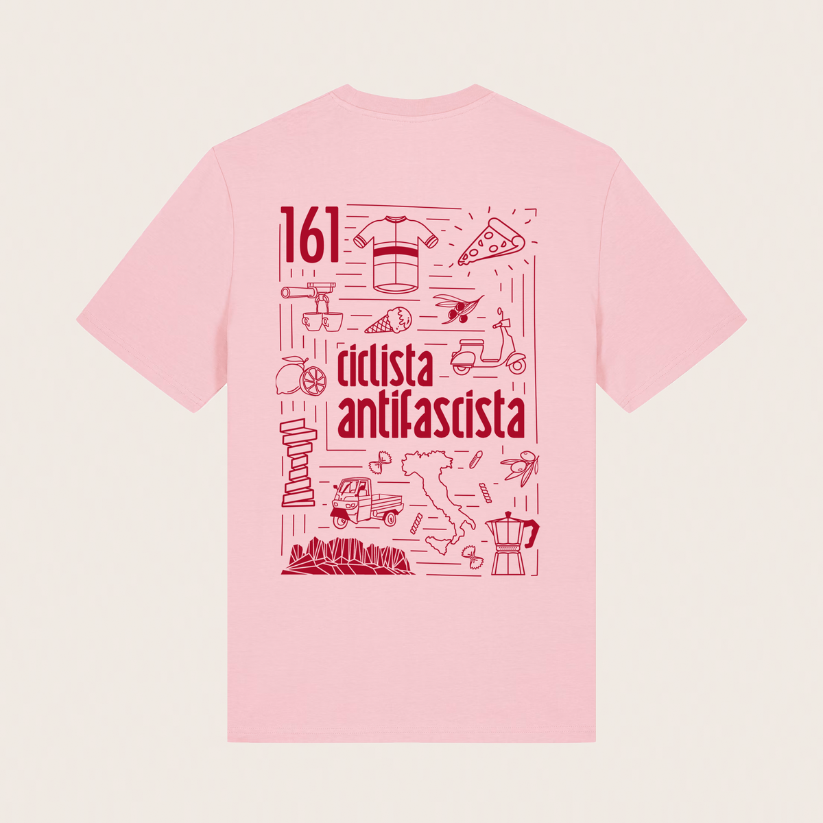 t-shirt - unisex - manueller siebdruck - ciclista antifascista - summer