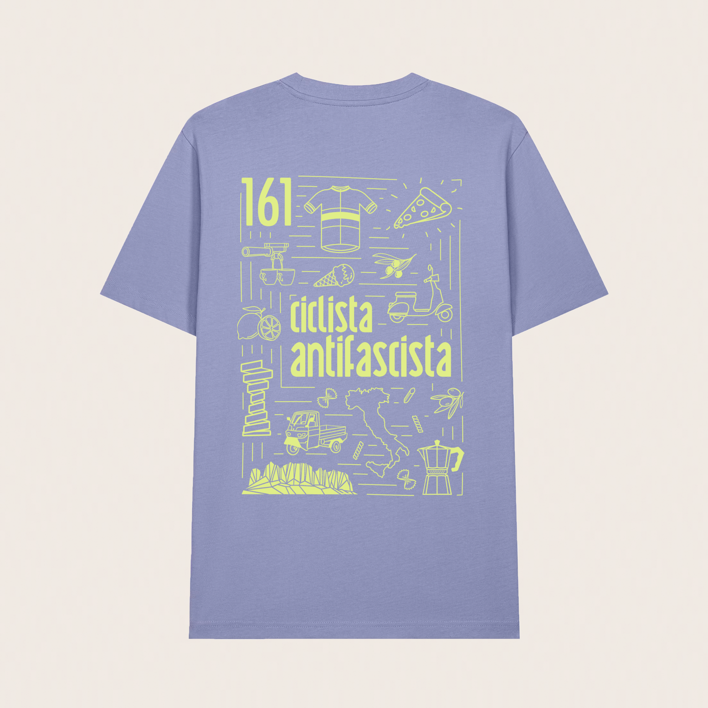 t-shirt - unisex - manueller siebdruck - ciclista antifascista - limited edtion I